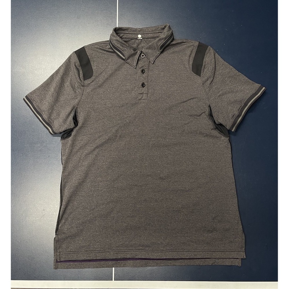 Lululemon Men's Gray Vented Golf Polo Size Large